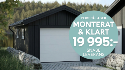 GARAGEPORT PÅ LAGER FÖR SNABB LEVERANS